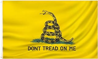 DONT TREAD ON ME FLAG 3x5 FT Polyester USA gadsden flag outdoor indoor Canvas Header and Double Stitched with two Brass Grommets