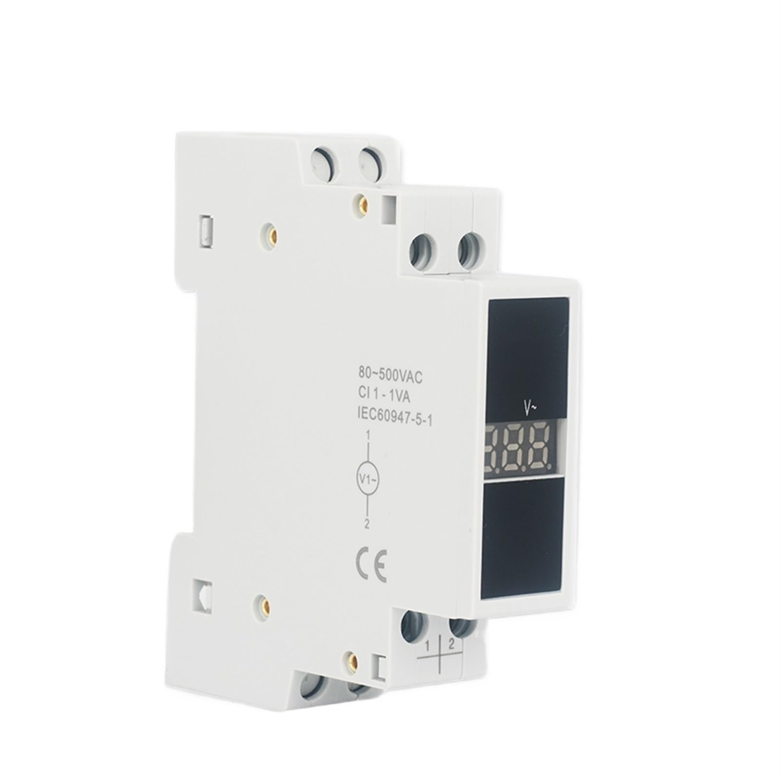 Voltmètre modulaire LED AC 80-500V au format mini compact - 7
