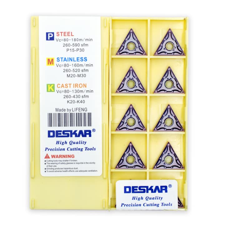 Deskar 100% original TNMG TNMG16 TNMG1604 TNMG160404 MA TNMG160404-MA LF6018 - Cuchilla giratoria triangular