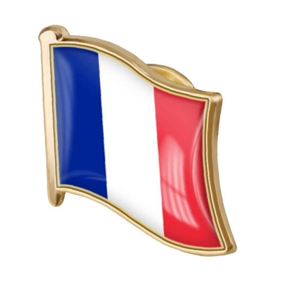 French Republic Flag Pin Badge Metal Lapel Pin Brooch France of Flag Badges National Novelty Accessory