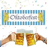 Adorno: la guirnalda de Oktoberfest es ideal para el Oktoberfest, como cartel de bienvenida para la puerta o decoración de fiestas, perfecto para colgar en casa, jardín o tienda de cerveza como decoración de fiesta del Oktoberfest.
