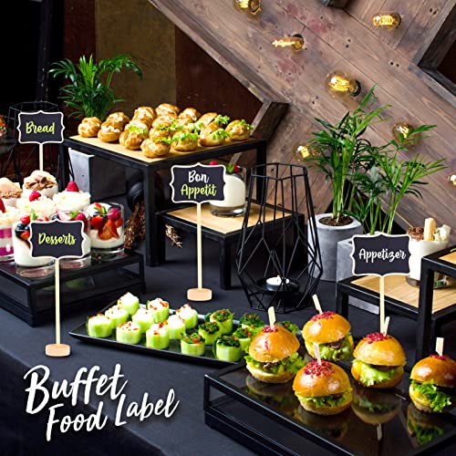 Mini Chalkboard Labels 15 Pack Chalkboard Signs For Food Buffet,Food Signs,Table Numbers, Wedding Signs, Message Board, Place Cards And Event Decorations With Easel Stand, Free 2 Erasable Chalk Pen #TOP4