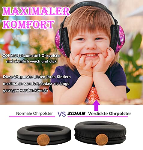ZOHAN 030 Gehörschutz Kinder, Lärmschutz Kopfhörer Kinder mit Autismus, Passiver Kapselgehörschutz für Grundschüler, Verstellbare Ohrenschützer für Konzert, NRR 22dB, SNR 27dB Hörschutz - Galaxie - Image 3