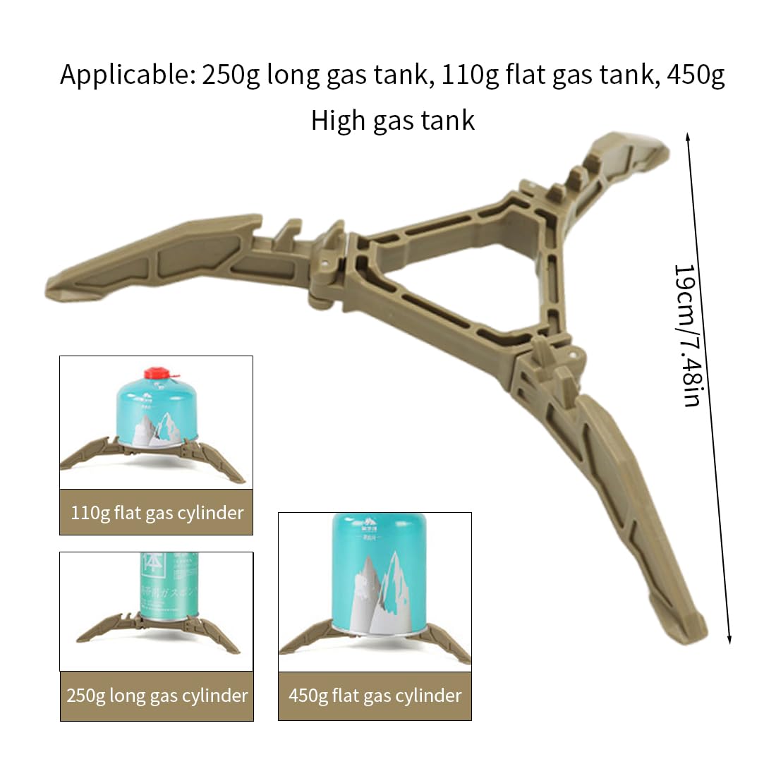 2 pezzi Movibile e Pieghevole, Multifunzione, Staffa per Serbatoio a Gas, Bombole a Gas, Supporto per Stufa da Campeggio, Portatile Staffa per Bombola Gas e Cartuccia Gas Campeggio