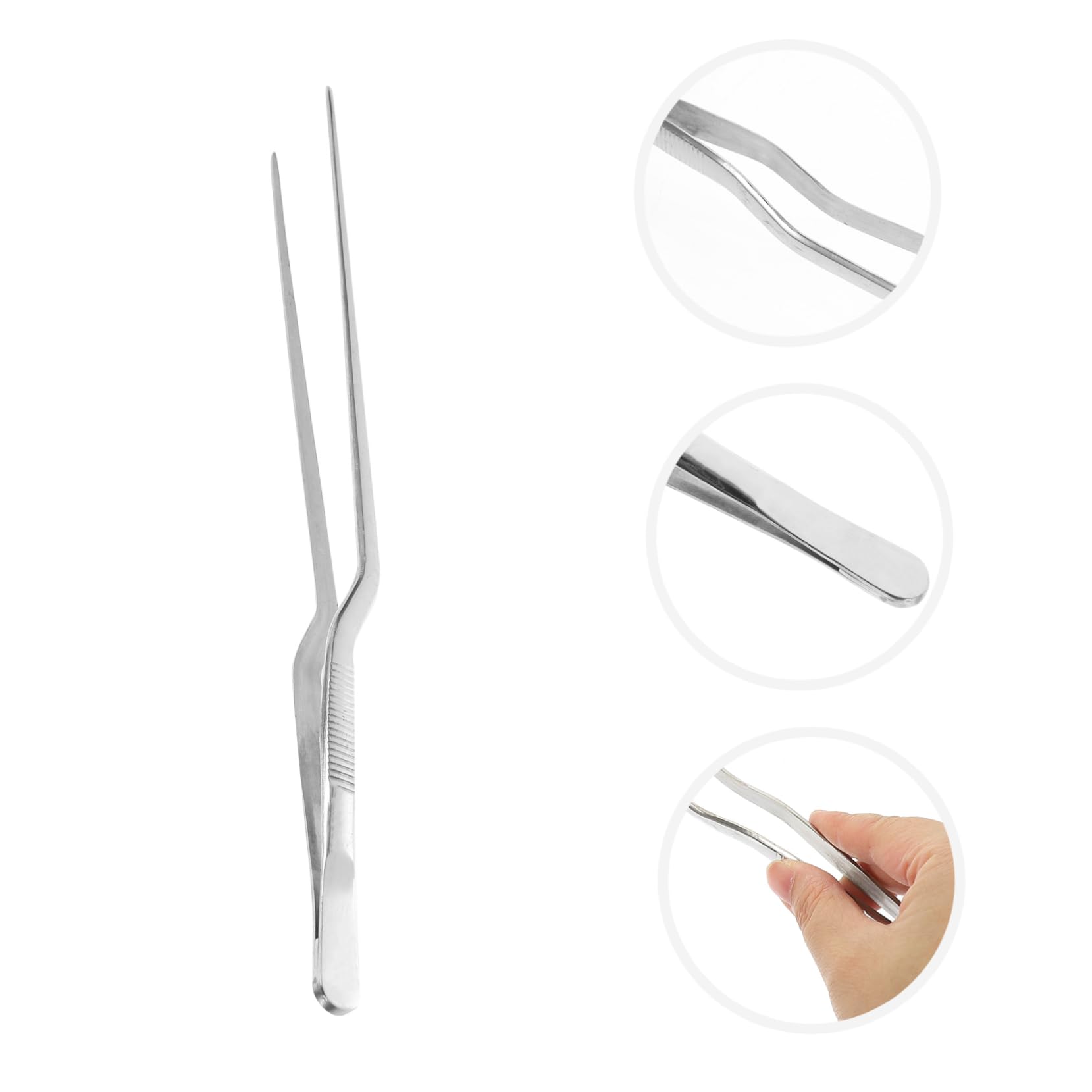 ULTECHNOVO 3pièces Pince à Nourriture Acier Inoxydable Ustensiles De Cuisine Ergonomiques Pour Service Apéritifs Salades Et Buffets