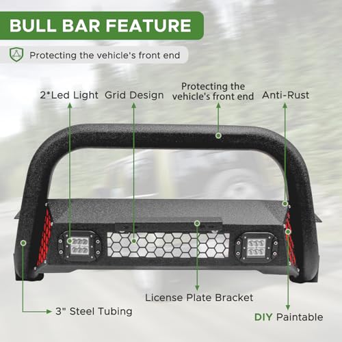 Image of Front Bumper Bull Bar fit for Jeep Grand Cherokee 2022-2026