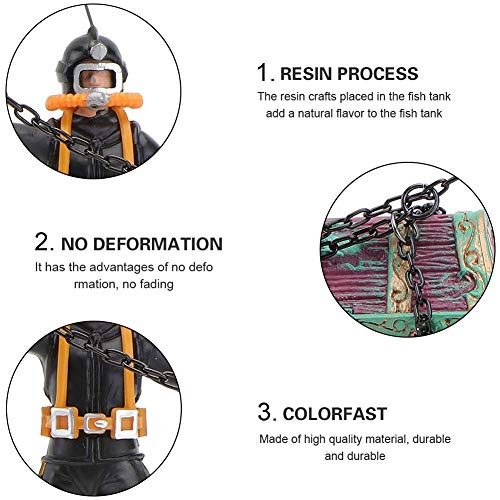 Abnaok Decorazione per acquario, scrigno del