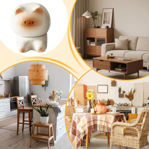 Porte-cure-dents en céramique chat accessoire de cuisine chic
