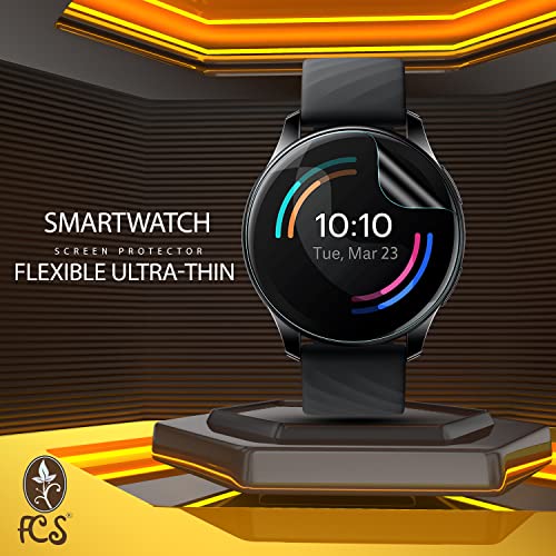 Image of FCS | Pack of 5 | Smartwatch Screen Guard for Fastrack Xtreme Pro with 3.6 cm | Edge to Edge Coverage | Ultrathin 0.125mm 9H anti shock flexible Watch screen protector TPU membrane