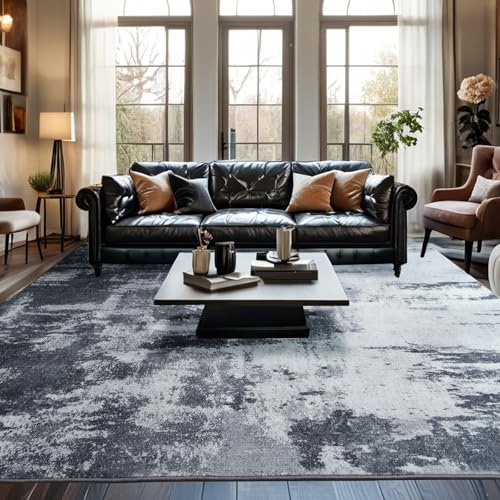 Tapete decorativo 8x10 gris lavable