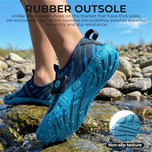Image of SEEKWAY Barefoot Water Shoes for Kids - Wide Toe Box and Quick-Dry Sand Shoes Toddler for Hiking Swim Beach Pool Kayak Sport Accessories, Camping Essentials Must-Haves for Boys Girls Sizes