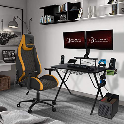 Atlantic Gaming Original Gaming-Desk Pro - Curved-Front, 10 Games, Controller, Headphone