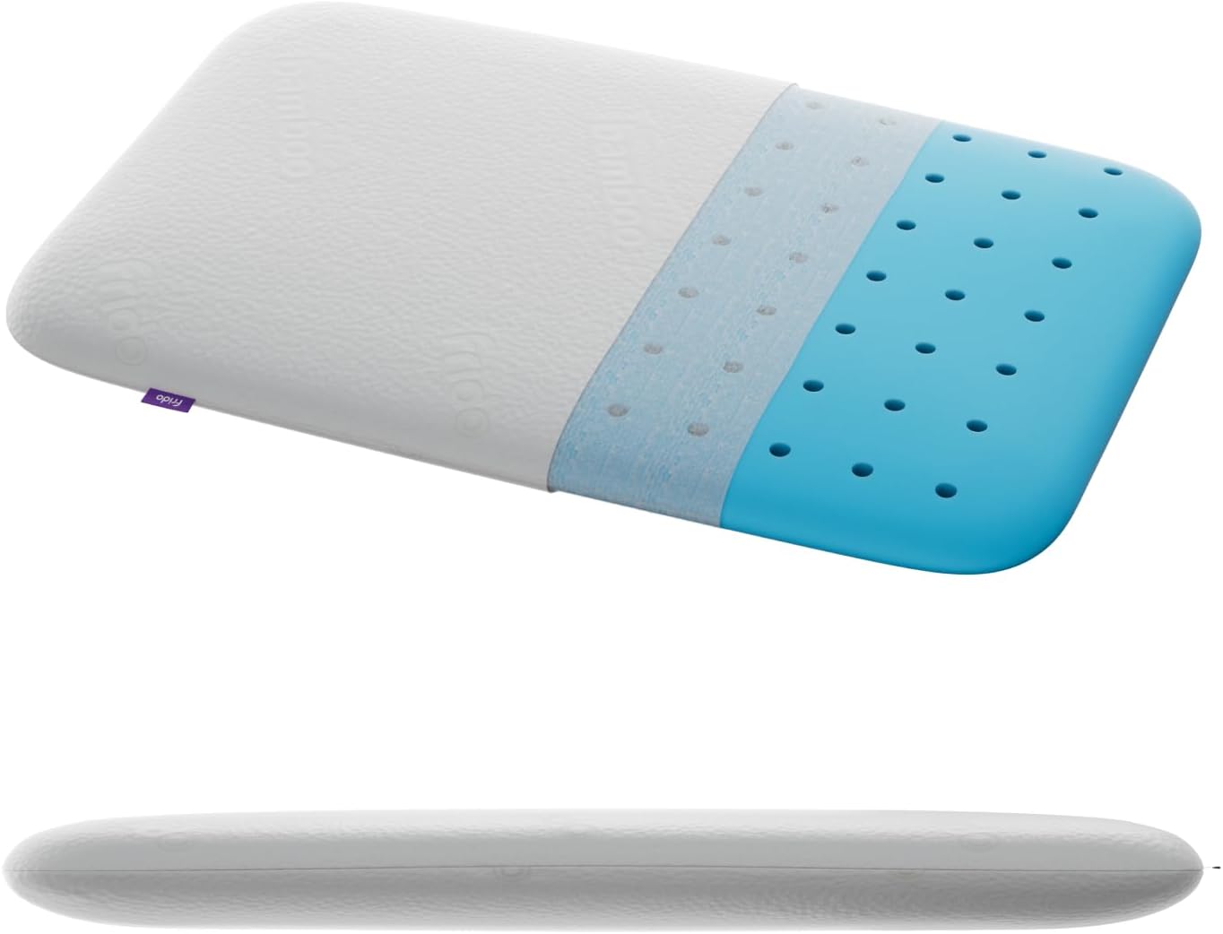 Frido Ultimate Sleep Pillow For Sleeping, Orthopedic Grade Gel Memory Foam for Neck & Shoulder Pain Relief, Cooling Pillow, Washable Bamboo Pillow Cover, King Size, 2 Inch Height, Pack of 1 (White)