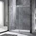 WOODBRIDGE MBSDC6076-C Frameless Sliding Shower Door, 56"-60" Width, 76" Height, Chrome