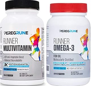 Runner Multivitamin & Omega 3 Bundle | Engineered Multivitamin for Runners | Antioxidants for Health & Recovery | Vitamin B Complex for Endurance, Energy, VO2 Max | Joints & Heart: 1,000mg Fish Oil