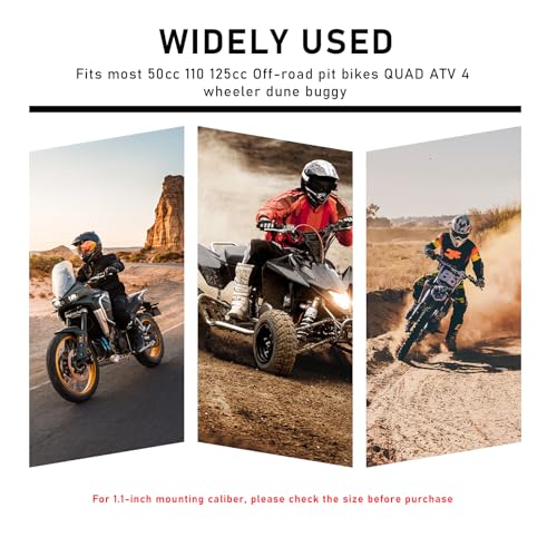 Image of KVAEY 28mm 1.1 inch Exhaust Silencer Muffler Clamp Gasket, Exhaust Muffler for 50CC 110CC 125CC Aluminum Exhaust Silencer Pipe with Metal Clamp, Motorcycle Accessories