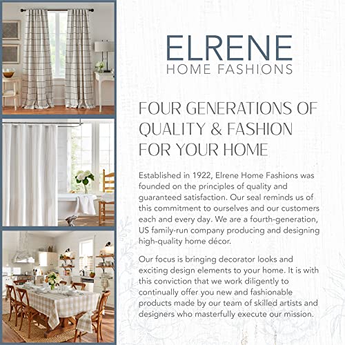 Elrene Home Fashions Versailles Faux-Silk Room-Darkening Curtain Panel, Blackout Curtain With Rod Pocket, 52 Inches By 108 Inches, Ivory, 1 Panel #TOP7
