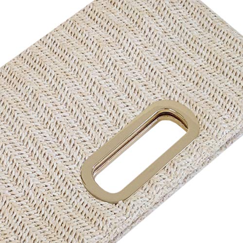 Top Handle Straw Clutch miniatura 4