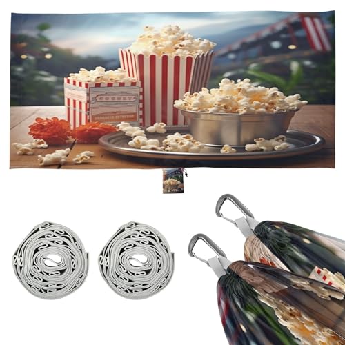 SDMKA Popcorn Clapboard Camping Hammock, 330 lbs with 2 Tree Straps, Carry Bag, Single Portable Hammock for Outdoor/Indoor, Hiking, Beach, Backpacking, Travel