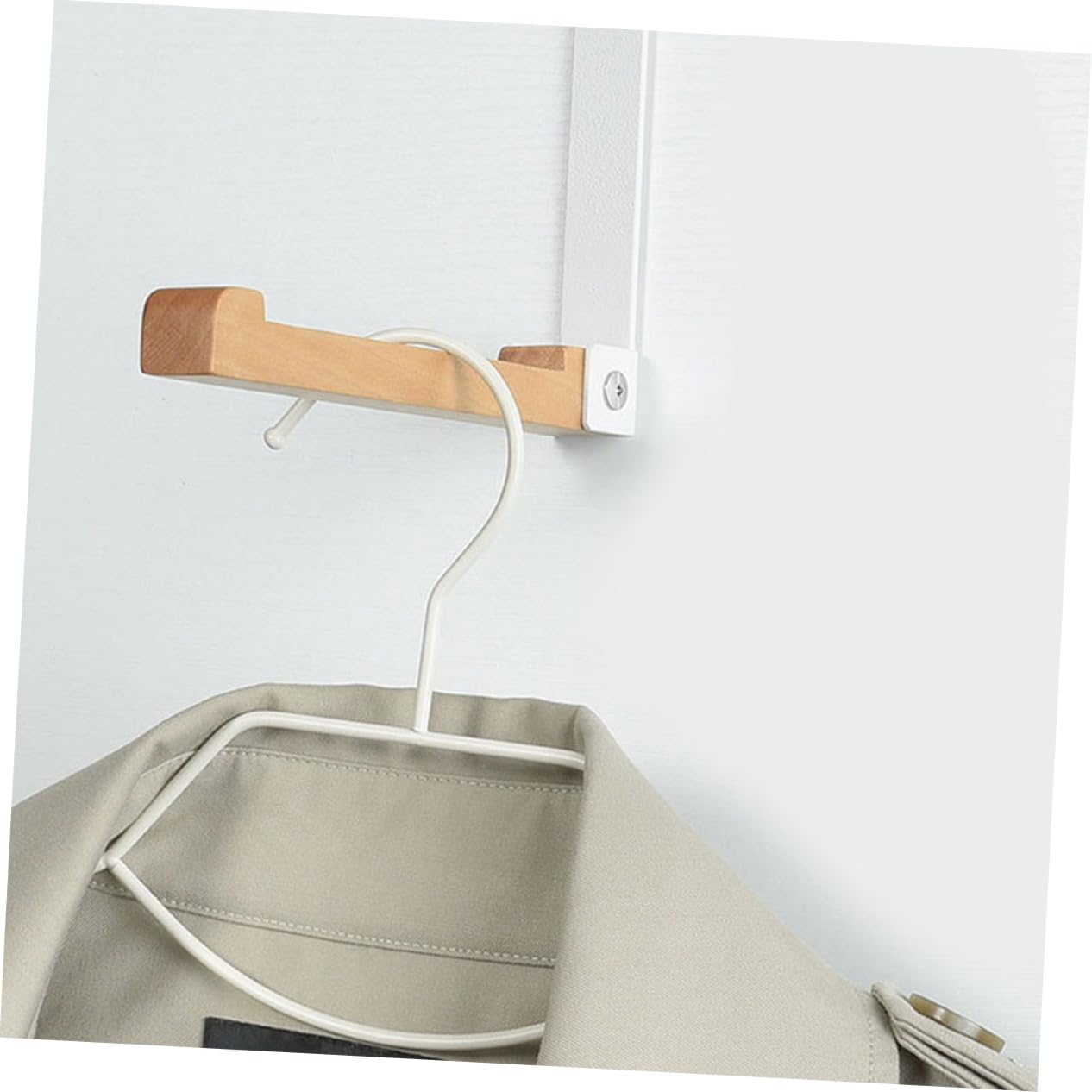 PartyKindom 8piezas Organizador De Puerta Plegable Para Ropa y Toallas Colgador De Puerta Para Baño Ganchos Para Sombreros y Para De El