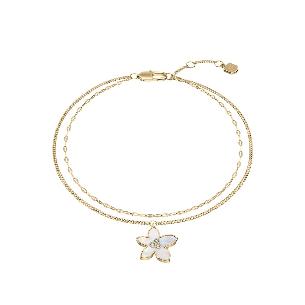 Fossil Sutton Women's Gold-Tone Stainless Steel Bracelet, JF04971710