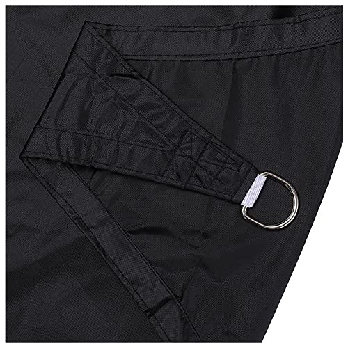 Voile d'ombrage haut de gamme 2x3m rectangulaire noire imperméable
