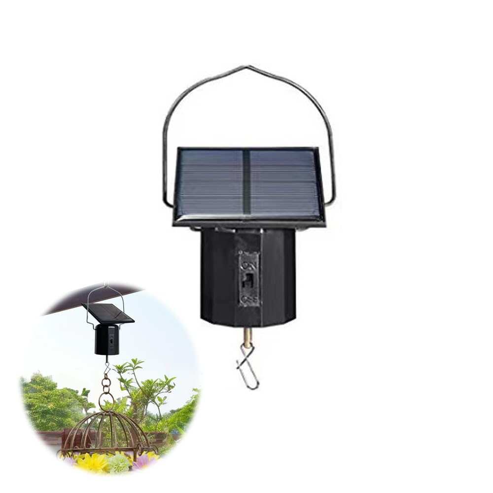 Azonee Solar Powered Wind Spinners Motor, Rotating Solar Energy Operated Motor for Wind Spinner Chimes Sun Catchers, Hanging Display Garden Yard Patio Lawn Outdoor Decor