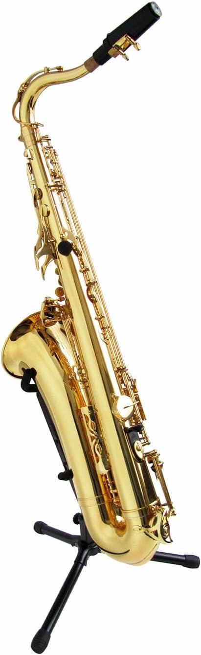 Alto/Tenor Saxophone Stand,Folding Saxophone Tripod Stand,with Non-Slip Feet and Padded Holder,Lightweight and Compact for Stage Travel