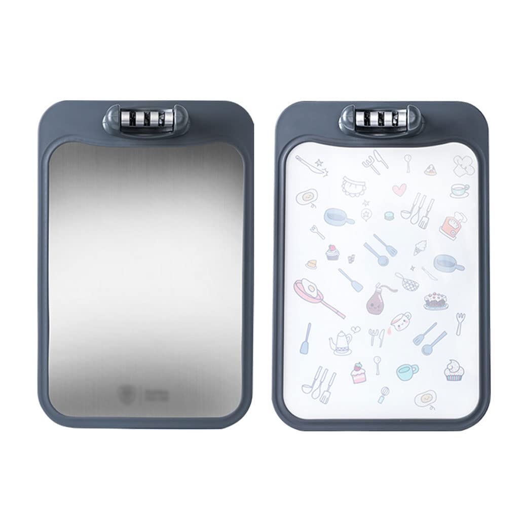Tabla de Cortar Cocina,Pp de doble cara y tabla de cortar de cocina de bloque de cortar de acero inoxidable 304 para restaurante, fruta, carne