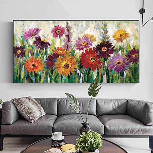 Affiches et gravures moderne de paysage floral en grande toile