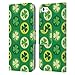 Head Case Designs Pièces Trèfle - Motifs Coque en Cuir à Portefeuille et Fonds D'Écran Design Assorti Compatible avec Apple iPhone 5c