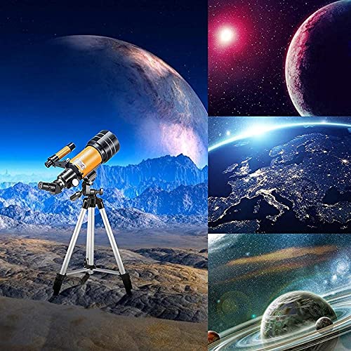 Telescopio Astronómico Refractor 70 mm con Trípode Ajustable miniatura 3
