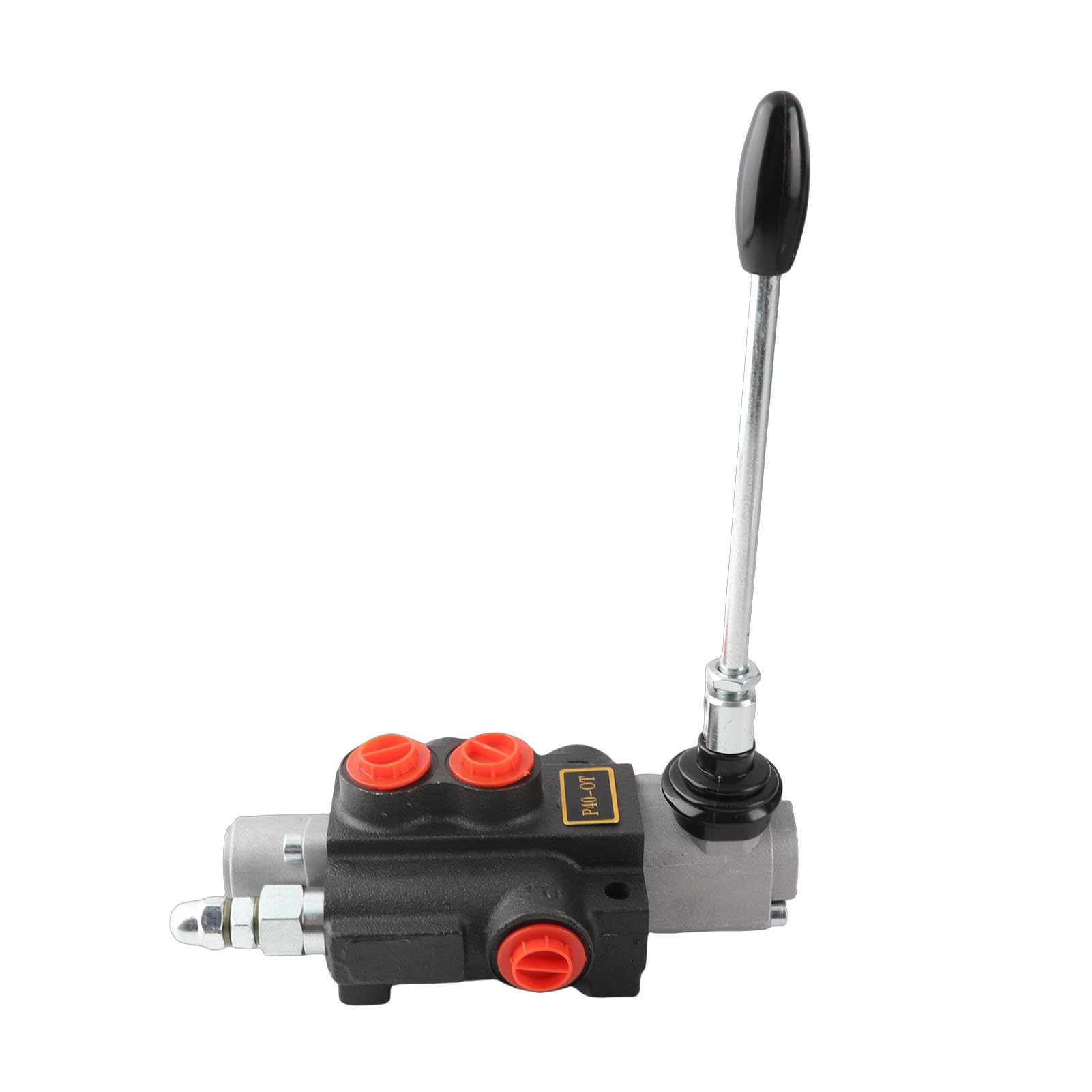 Válvula de Control de Flujo Hidráulico, 1 Carrete de Doble Efecto con Barra de Alivio Ajustable, para Hidráulico de Vehículo Sanitario de Montacargas de Tractor