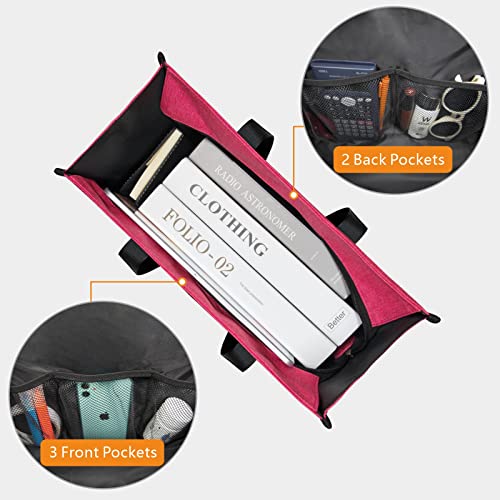 Image of TOPDesign Utility Water Resistant Tote Bag with 13 Pockets, Top Zipper Closure & Thick Bottom Support, for Working Women