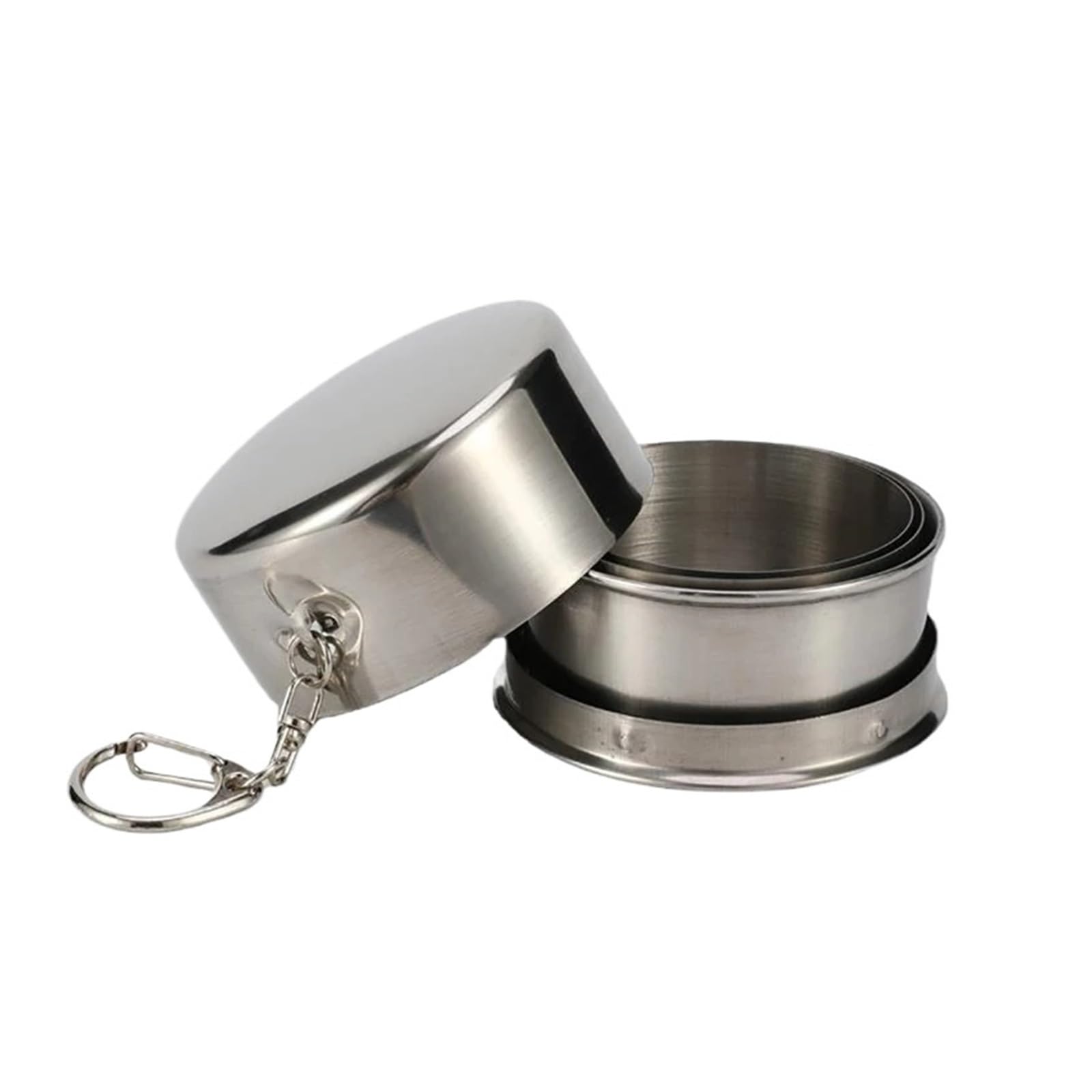 Bicchiere Acciaio Inox Pieghevole Tazza pieghevole in acciaio inossidabile | Tazze telescopiche retrattili portatili