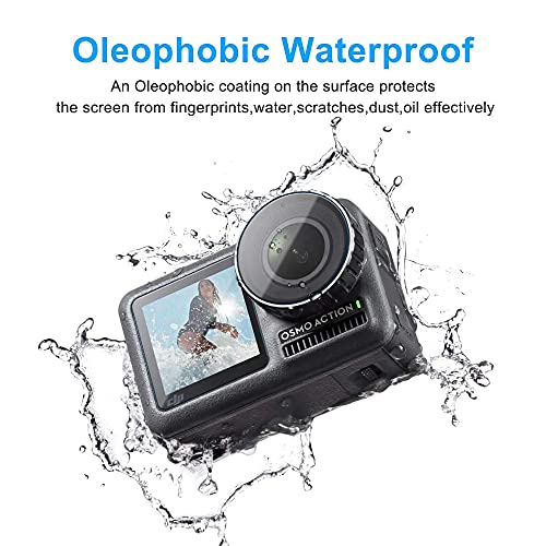 Image of Action Pro 9H Tempered Glass Screen Protector (Pack of 3) | Compatible with DJI Osmo Action Sport Camera | Anti-Scratch, HD Clarity, Bubble-Free, Easy Installation Protective Film