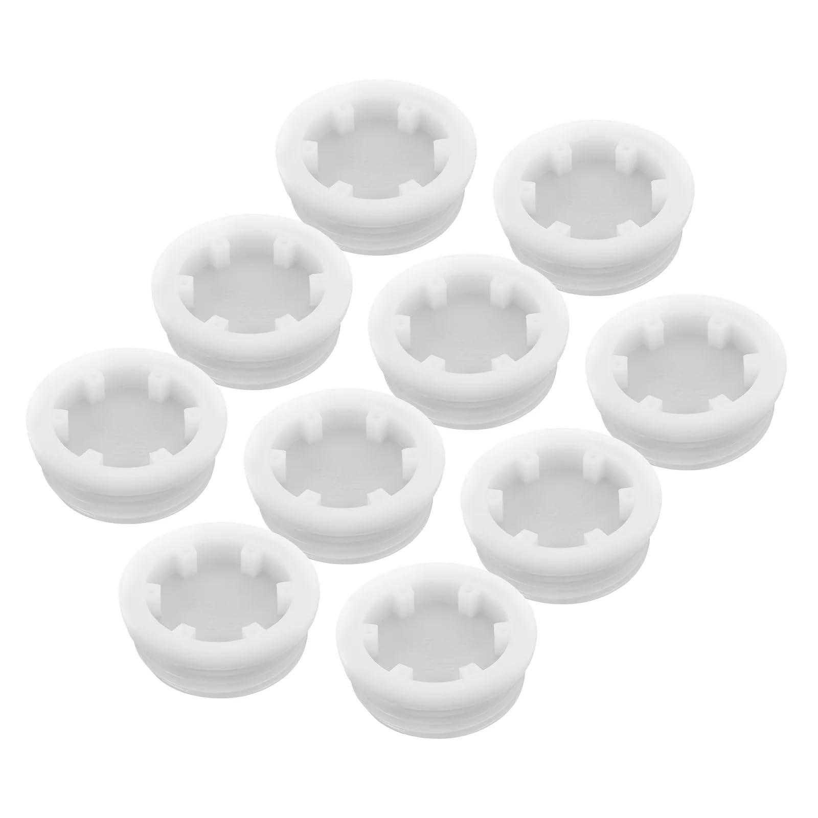 30Pcs 200L Tight Seal Plastic Drum Caps for Oil Barrel Lids White