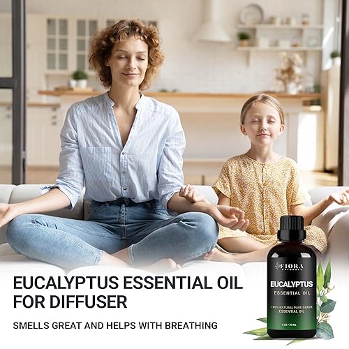 Image of Eucalyptus Essential Oil - 100% Pure Eucalyptus Oil for Diffuser, Humidifier, Sinus, Cold, and Aromatherapy - Natural Oil for Skin, Hair, Scalp and Massage