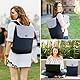 LOVEVOOK Rucksack Herren & Damen, Laptop Schulrucksack Mädchen Teenager mit 15,6 Zoll Laptopfach, Wasserdichter Schultasche Groß Daypack Cityrucksack Elegant Tasche für Schule Uni Reise Büro, Blau