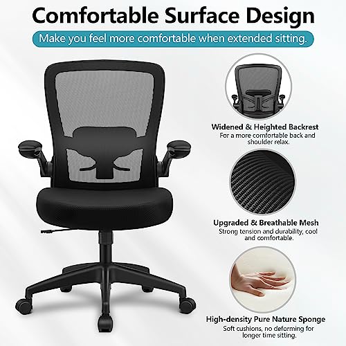 Felixking FK918-W-BLACK-PU Office Chair, Ergonomic Desk Chair Breathable Mesh Chair thumb #7