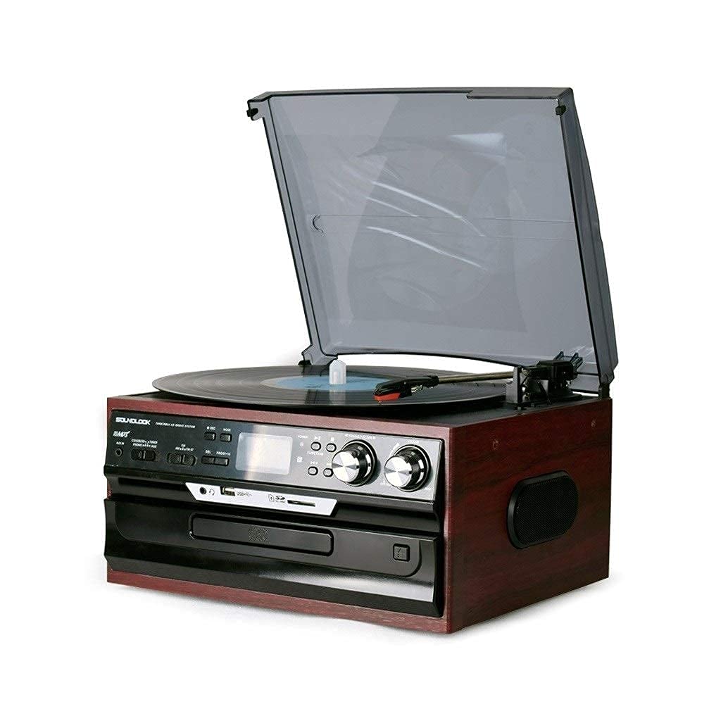 Buy TAISK HiFi&Home Bluetooth Record Player Turntable with CD,Cassette