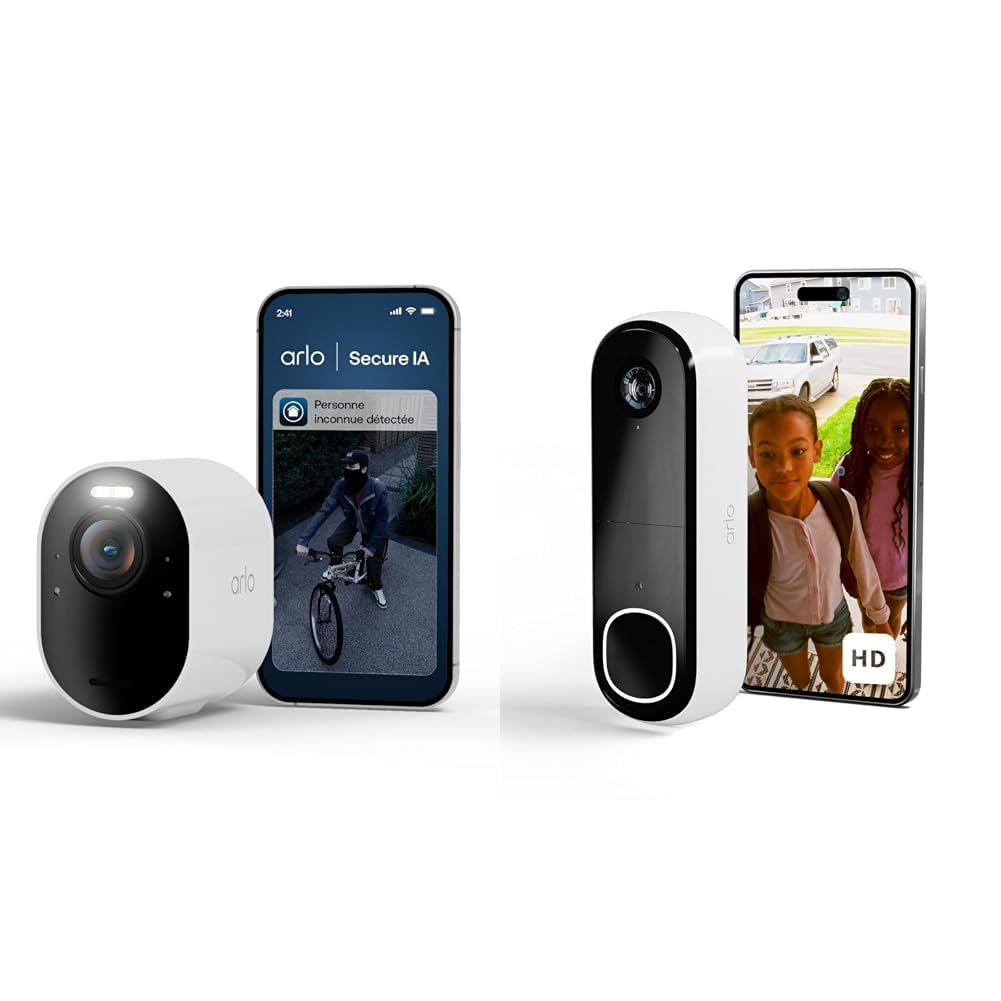 Caméra Arlo Ultra 3 et sonnette connectée pour sécuriser votre maison