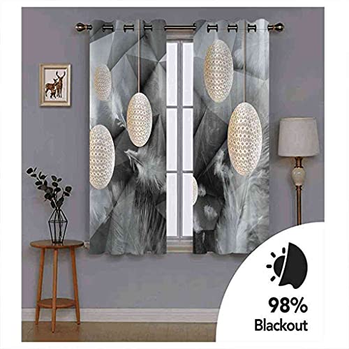 Rideau thermique isolant phonique badminton blanc à oeillets - 6