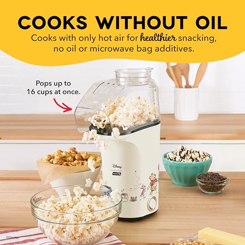 Image of Disney | Dash Winnie the Pooh Fresh Pop Popcorn Maker, 16-Cup Air Popper