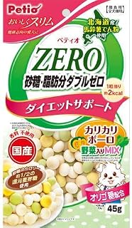 【50克×3个】Petio 犬用零食 美味苗条 砂糖・脂肪分双零 脆脆脆脆饼 混合蔬菜 狗粮 全犬种用 减肥辅助 零食
