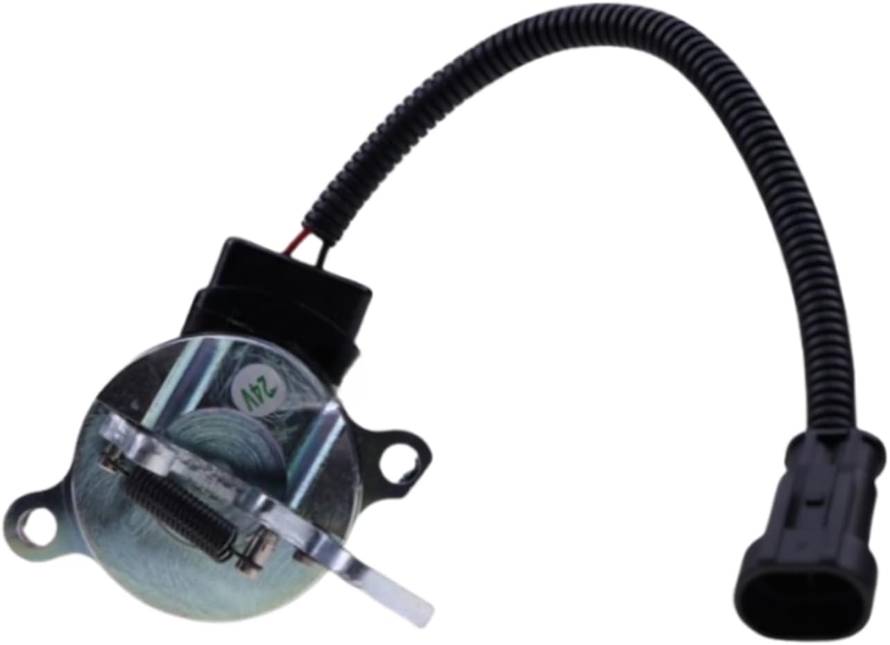 24V Fuel Stop Solenoid Valve 0428-7584 04287584 For Deutz Excavator Engine F3L1011 F4L1011 BF4M 1011 2011