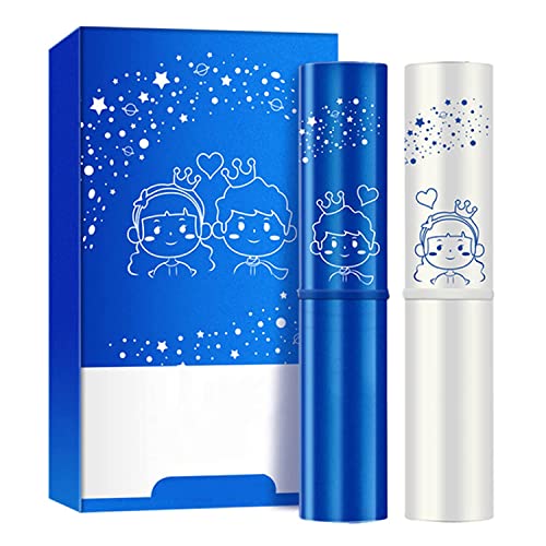 Pack Of 2 Color Changing Lip Balm For Men And Women, Attractive White / Blue Stick Gift By Gireatick, Lip Moisturizer Lip Gloss For Men And Women, Vaseline Chapstick For Dry, Cracked, Chapped Lips #TOP8