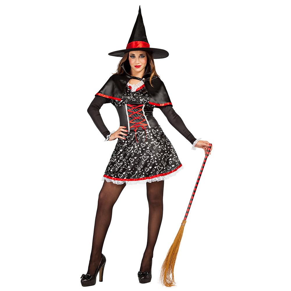 Boland 79236 Adult Lovely Witch Costume, Multi-Coloured, S