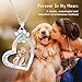 Dog Memorial Gifts Remembrance Necklace: Loss of Dog Sympathy Gift Personalized Pet Necklace for Women Pet Lovers- Dog Bereavement Gift Keepsake Passing Away Gifts in Memory of Dog Heart Shape