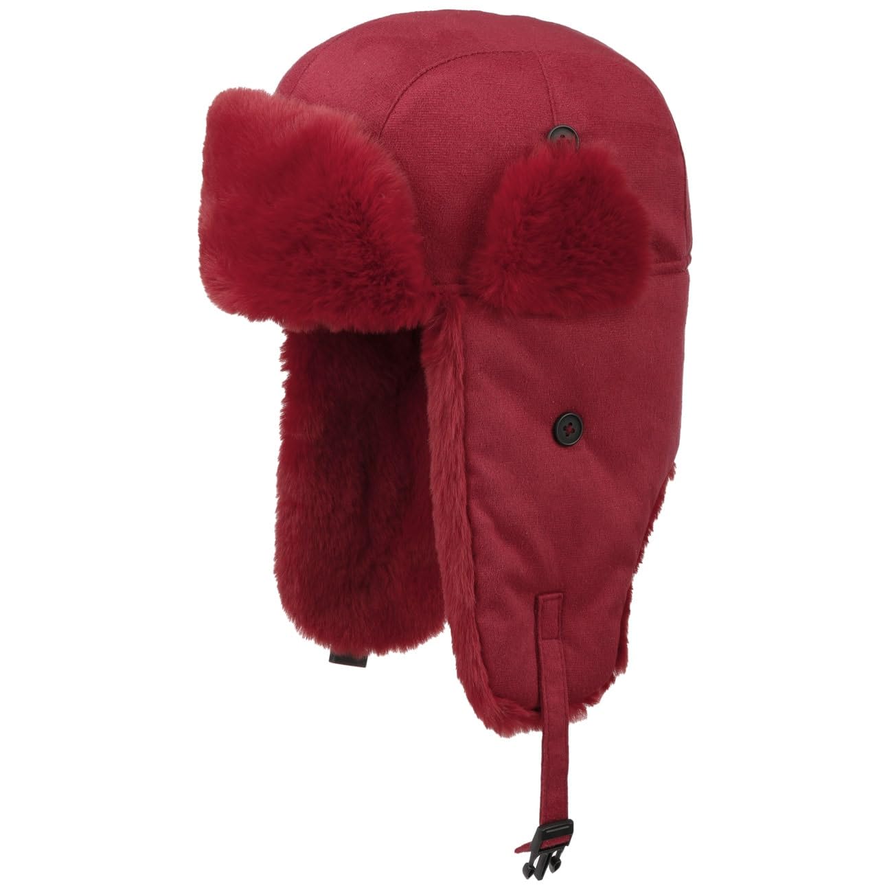 Seeberger Finola Trapper Hat Winter Beanie Lapeer (M (56-57 cm) - red)